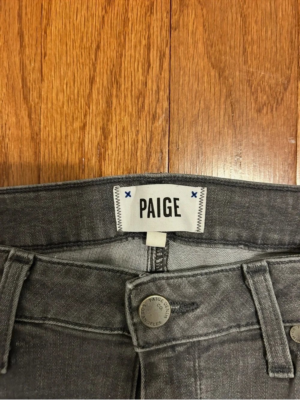PAIGE Verdugo Gray Skinny Jeans Women's Size 30 Premium Designer Stretch Denim
